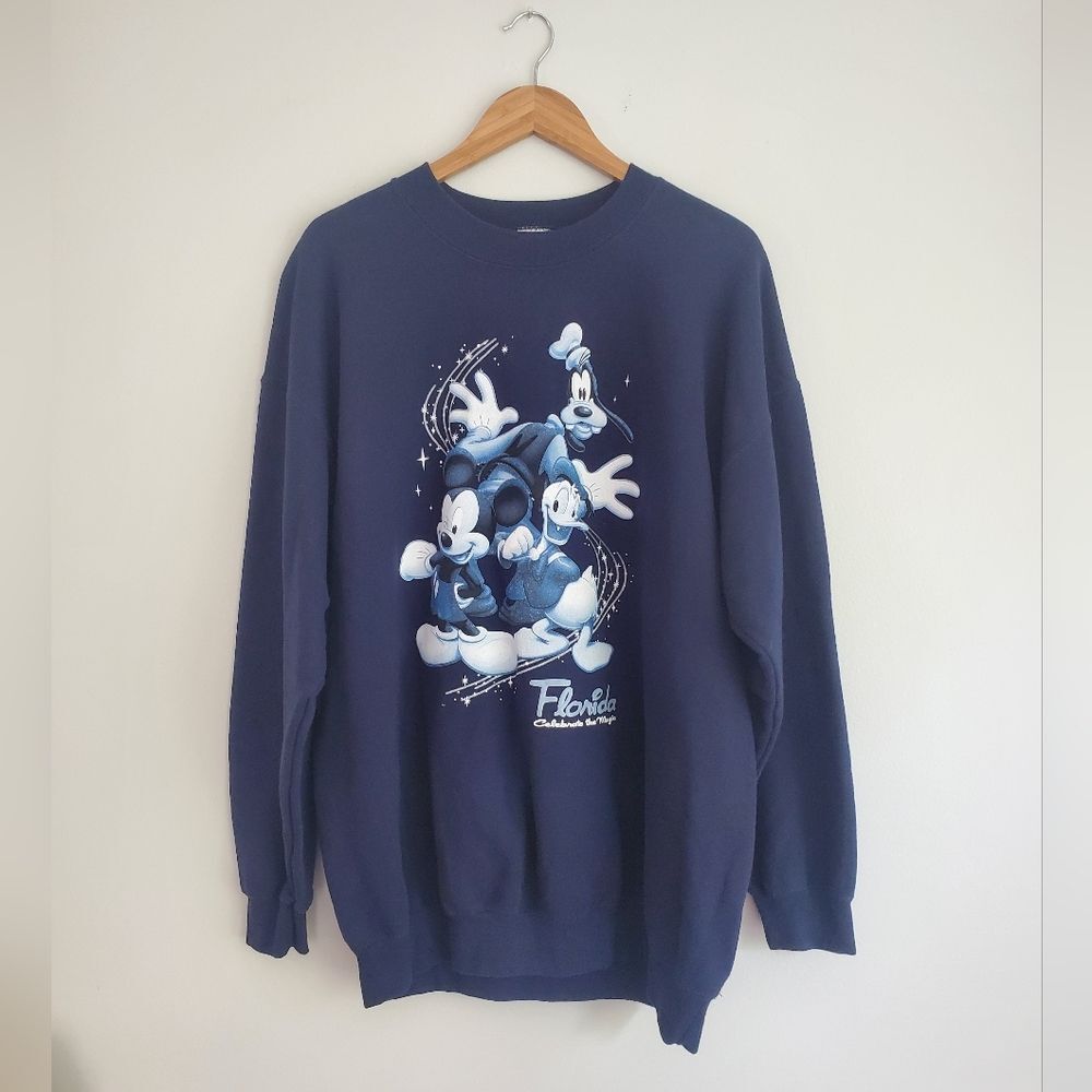 Disney Florida navy blue crew neck sweatshirt size XL